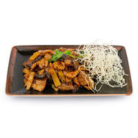 Pork fillet with bamboo shoots and Shitake mushrooms