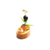 2521. Canape with smoked salmon