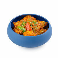 Salmon with vegetables in Masala sauce